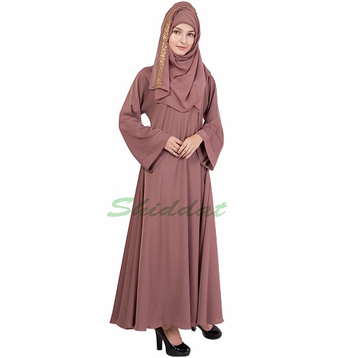 Umbrella Abaya- Oriental Pink